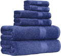 Amazon Basics 6-Piece Fade-Resistant 100% Cotton Towel Set, Soft and Absorbent by AmazonBasics