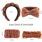 VELSCRUN Spa Headband, Makeup Face Wash Skincare Headbands, Stuff - Image 6