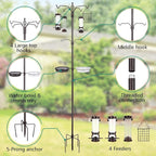 YINGYM Bird Feeding Station Kit, 94 Inch Bird Feeder Pole Stand - Image 3