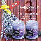 Lavender 2 Pack Odor Eliminating Highly Fragranced Candle - Image 4