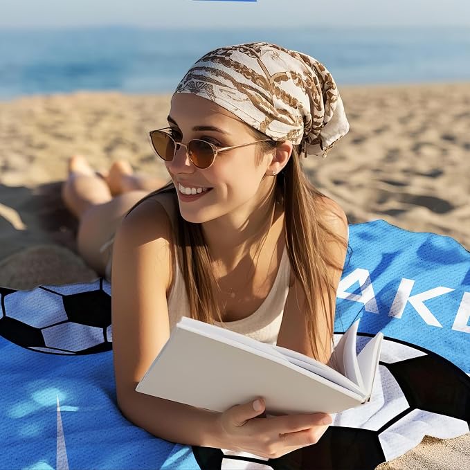 Personalized Beach Towel With Name, Custom Beach Towel with Text, Customized - Image 5