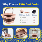 AWA Foot Soaking Tub, Collapsible Foot Bath Soak Tub - Image 5