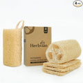 Natural Vietnamese Loofah Sponge, 100% Plant-Based Luffa Exfoliating Body by Herbvian