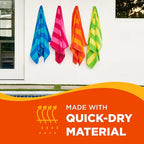Kaufman - Soft Oversized Beach Towels in Bulk | 29" x 58" Velour Striped Towel - Image 5