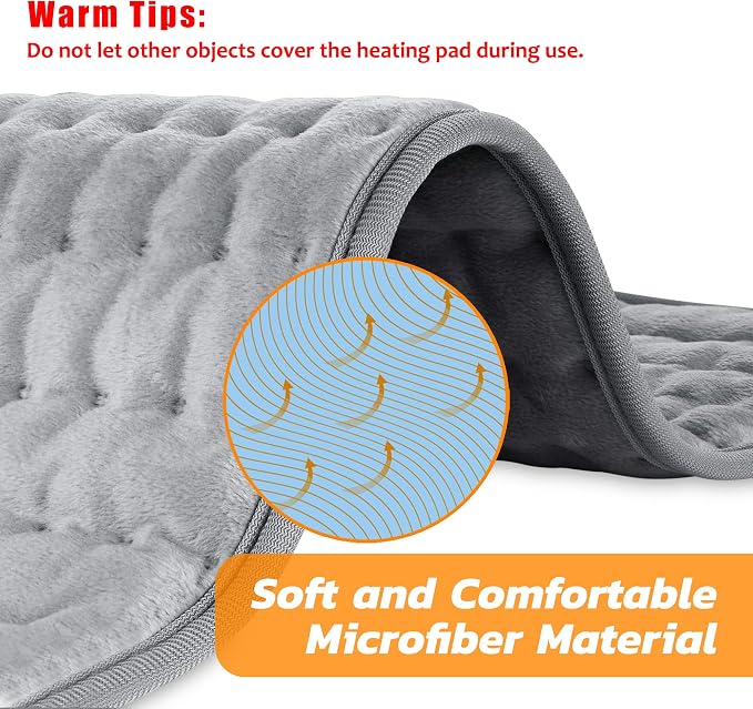 33"x17" Electric Heating pad for Back Neck Shoulder Knee Arms Legs- Electric - Image 4