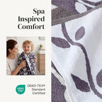 Modern Threads Natural Vine 6-Piece 100% Cotton Towel Set – Yarn Dyed Jacquard - Image 4