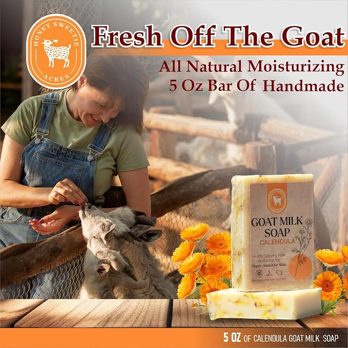 Honey Sweetie Acres Calendula Goat Milk Soap - Image 6