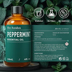 SU JUABA Peppermint Oil 4 Fl Oz, 100% Pure & Natural Aromatherapy Oil - Image 6