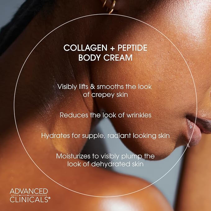 Advanced Clinicals Collagen Peptides Body Lotion + Hyaluronic Acid Moisturizer - Image 6