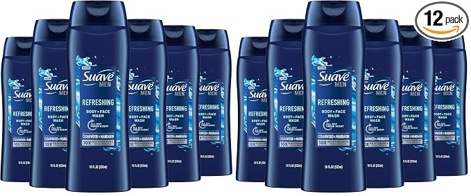 Suave Men Moisturizing Body & Face Wash, by Suave