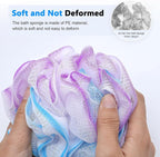 Loofah on a Stick PE Soft Mesh Luffa - Image 2