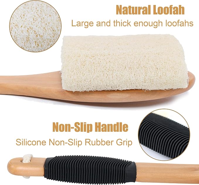OWIIZI Back Loofah Scrubber Brush - Image 3