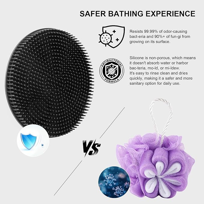 INNERNEED Food Grade Silicone Body Scrubber Gentle Exfoliating Brush - Image 6