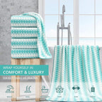 4 Piece Extra Large Bath Towel Set Oversized Bath Sheet 35"x70" Bathroom Towel - Image 4