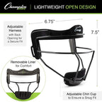Champion Sports Steel Softball Face Mask – Durable Fielder’s Mask - Image 3