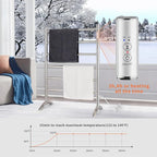 Freestanding Towel Warmer 6 Bars Plug-in Option 3 Working Modes Mirror Polished - Image 3