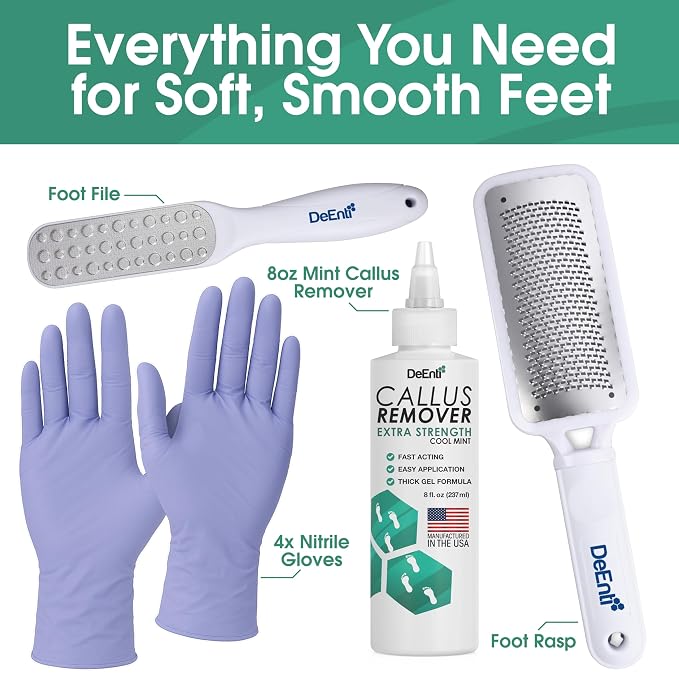 DeEnti Callus Maintenance Pack, Bundle Includes Mint Scented Callus Remover - Image 2