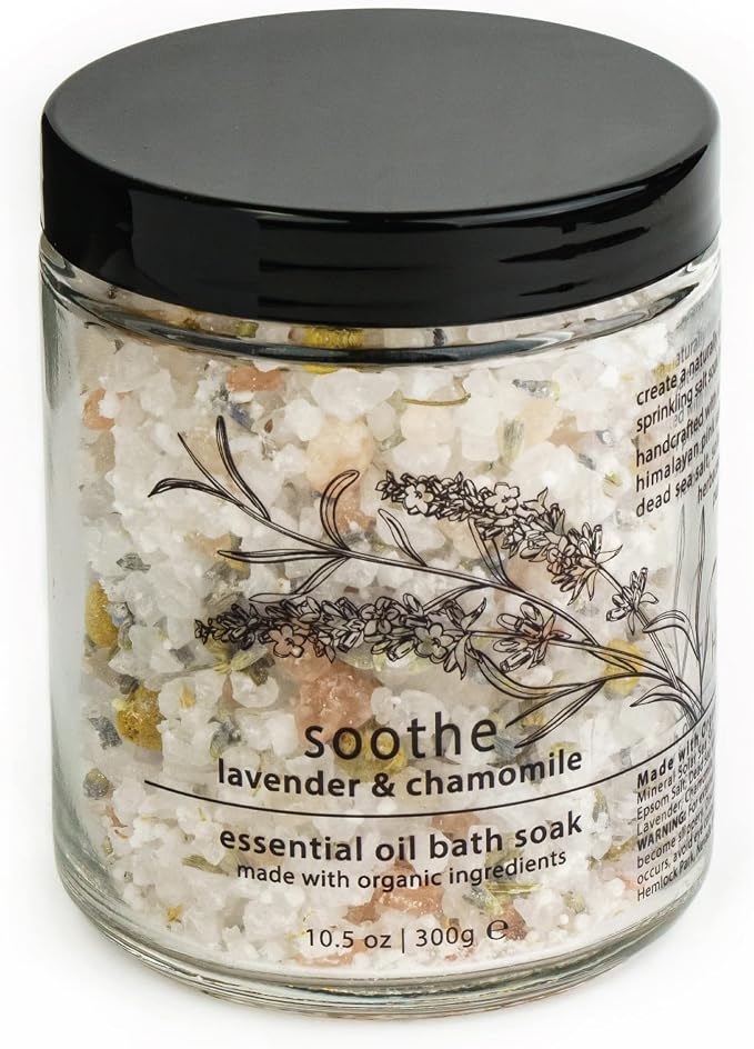 Hemlock Park Soothe Essential Oil Bath Soak | Naturally Soothing Mineral Sea by HemlockPark