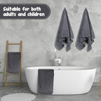 SmoothNovelty 16 Pack Microfiber Bath Towels Bulk 27'' x 60'' Oversized Size - Image 5