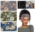 Huachi Wide Headbands for Women Non Slip, Thick Womens Floral Headbands Boho by Huachi