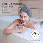 TENSTARS 5 Pack Thicken Microfiber Hair Towel Wrap - Image 3