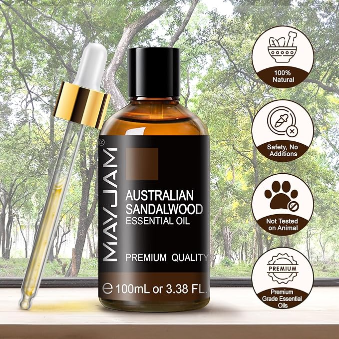MAYJAM Australian Sandalwood Essential Oils 3.38 FL.OZ Pure Australian - Image 8