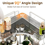 3-Tier Corner Organizer with Hooks - Image 3