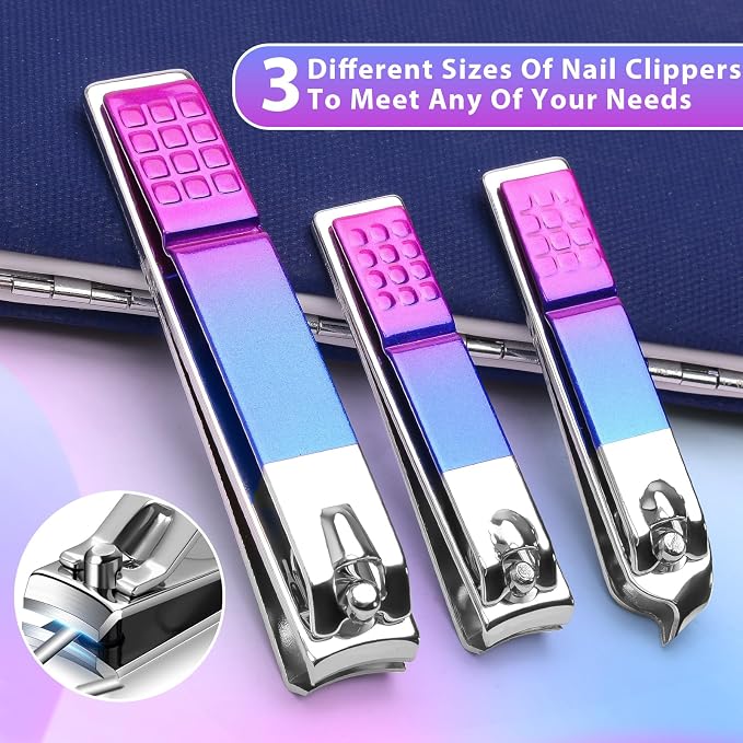CGBE 12Pcs Manicure Set Nail Clippers Pedicure Kit Men Women Grooming kit - Image 7