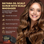 Scalp Scrub, Batana Oil Scalp Exfoliator 2-in-1 Clarifying Shampoo - Image 2