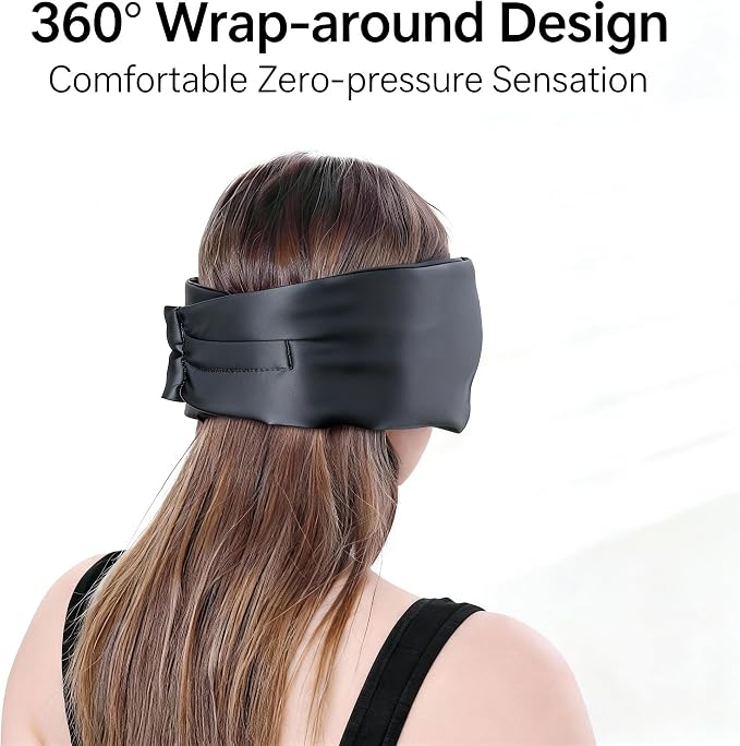 100% Mulberry Silk Sleep Mask for Women & Men – 22 Momme 6A Grade, 3D Contoured - Image 4