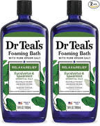 Dr Teal's Foaming Bath with Pure Epsom Salt, Relax & Relief with Eucalyptus & by DrTeals