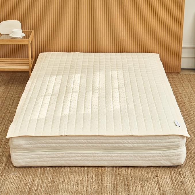 100% Cotton King Mattress Pad/Blanket, Also can be Used as Cover by ShieldLife - Image 3