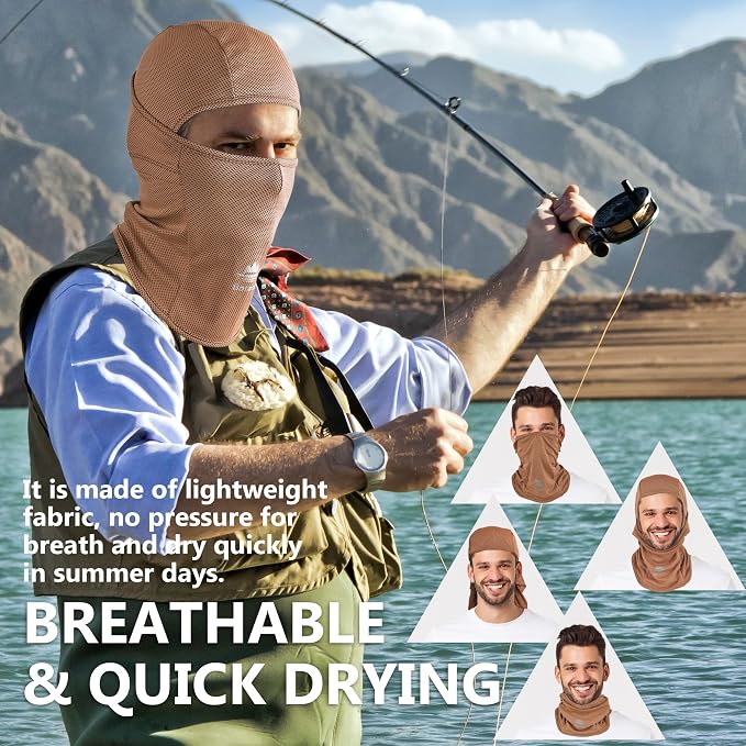 Balaclava Face Mask Sun UV Protection Breathable Full Head Mask - Image 4