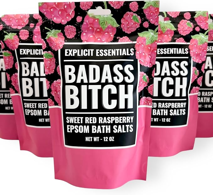 Explicit Essentials Bath Salts for Women, 12oz Raspberry Epsom Salts - Image 7