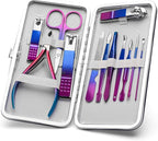CGBE 12Pcs Manicure Set Nail Clippers Pedicure Kit Men Women Grooming kit by CGBE