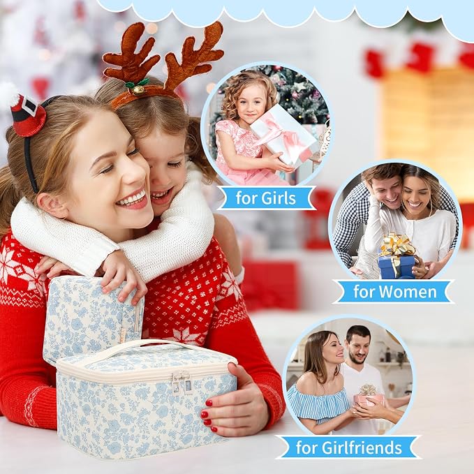 OCHEAL Makeup Bag Set, Portable Travel Makeup Bags Cosmetic Organizer Bag - Image 7