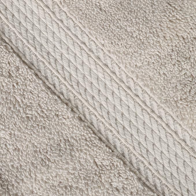 SUPERIOR Egyptian Cotton Pile 8 Piece Towel Set, Includes 2 Bath, 2 Hand - Image 5