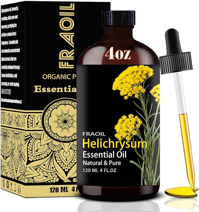 Helichrysum Essential Oil, Helichrysum Oil 4 Fl Oz 120ML by FRAOILESSENTIALOIL