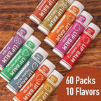 AZEN 60 Pack Lip Balm, Natural Lip Balm Bulk, Lip Care Product, Moisturizing - Image 3