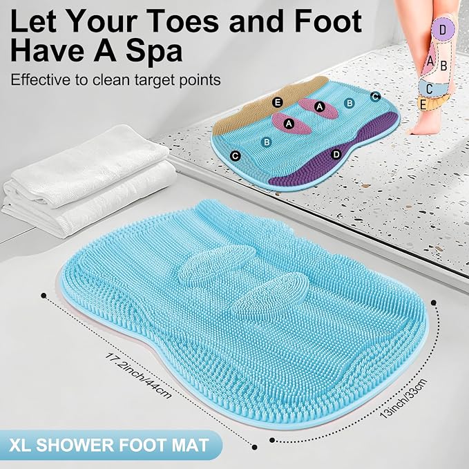 Bath Shower Foot Scrubber Mat - Image 3