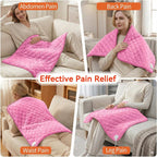 King Size Heating Pad for Back Pain 32"x24" Extra Large Electric Heating Pad - Image 3
