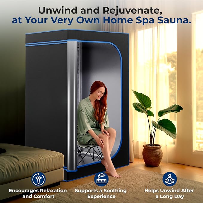 SereneLife Portable Sauna Box for Home, Steam Tent - Image 6