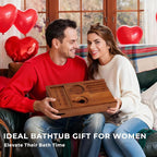 Teak Bathtub Tray, Luxury Bath Table Tray - Image 6