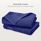 BIOWEAVES 100% Organic Cotton 700 GSM Plush Luxury Bath Towels - Image 2