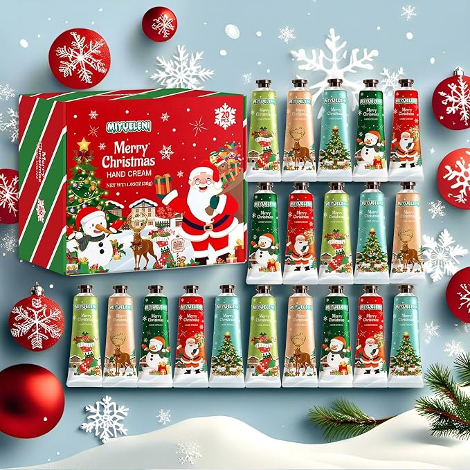 20 Pack Christmas Hand Lotion Gifts Set，Moisturizing Hand Cream - Image 2