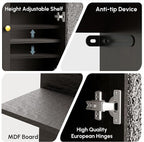 HMstone Over The Toilet Storage Cabinet, Arched Bathroom Organizer and Storage - Image 3