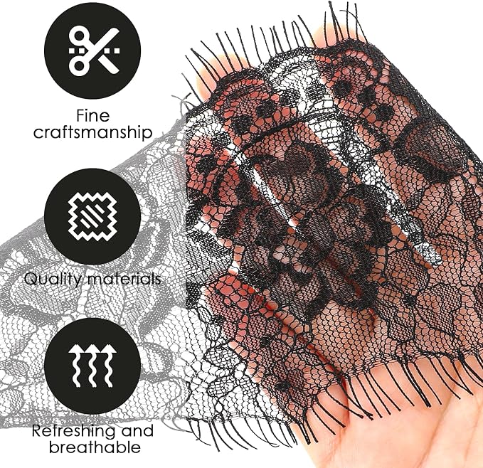 FRESHME Lace Blindfold Sleep Mask - Image 5