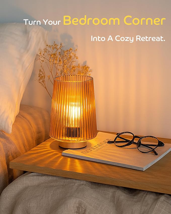 Battery Operated Lamp with Timer, Aesthetic Cordless Battery Powered Accent Lamp - Image 8