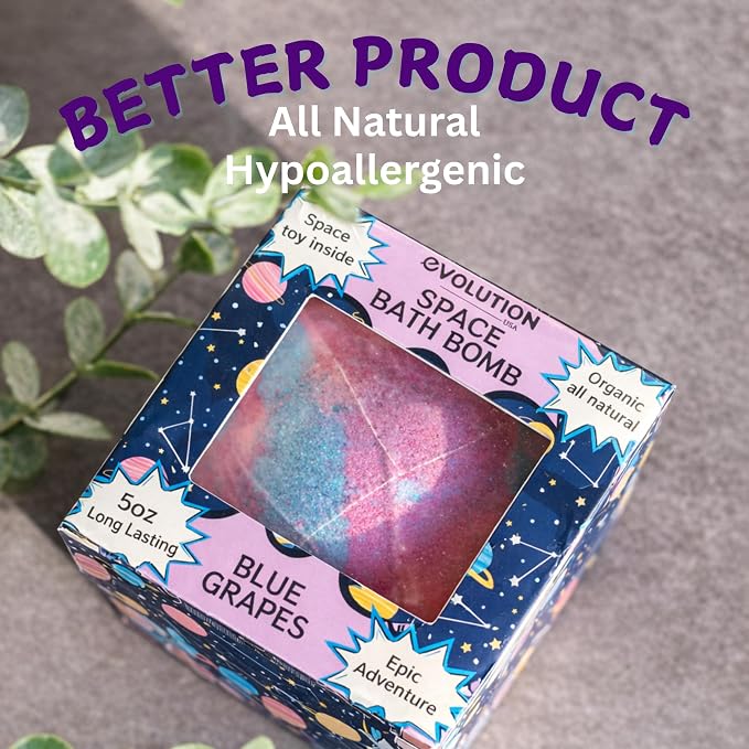 EvolutionUSA 1 Space Bath Bomb for Boys & Girls - Image 3