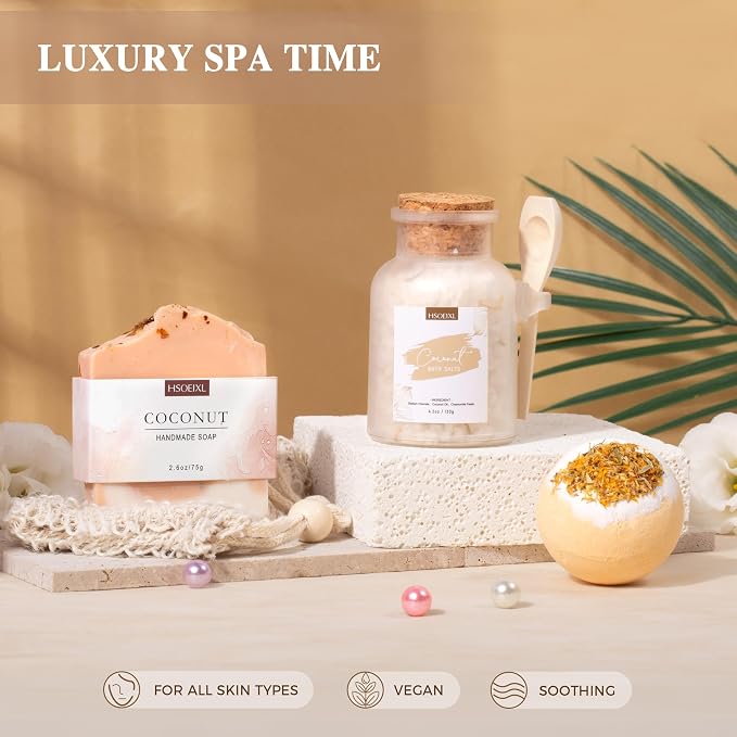 Gifts for Women Bath and Body Gift Basket Set for Women, 12 Piece Set of - Image 4